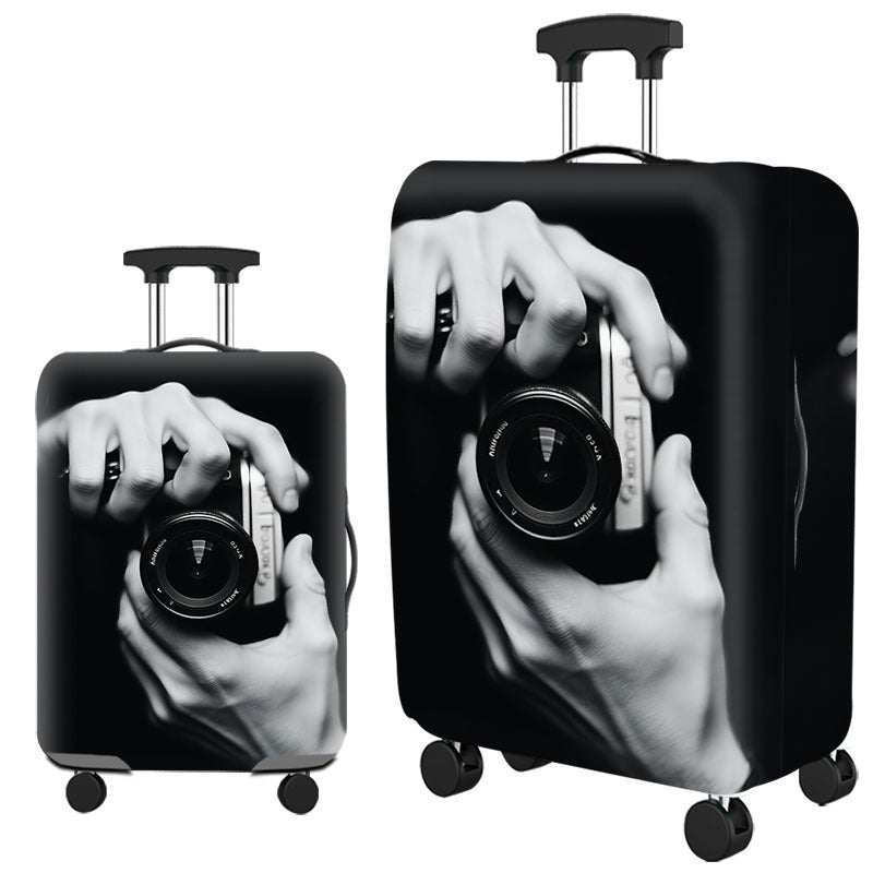 Ladies Hard Shell Suitcase with Creative Cat Design Kalsten