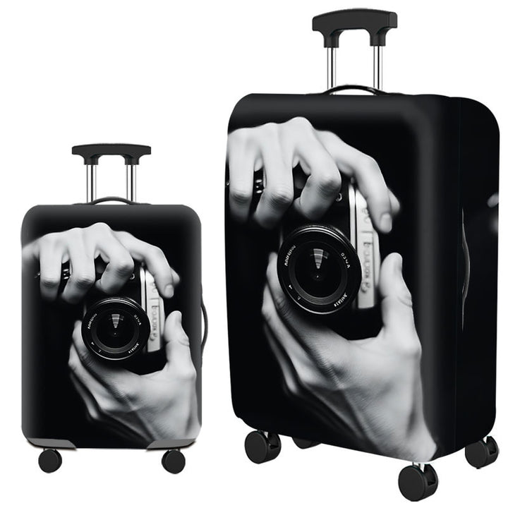 Ladies Hard Shell Suitcase with Creative Cat Design Kalsten