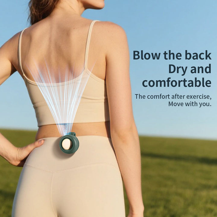 Cooling portable clip-on personal fan with warm LED light and rechargeable battery Kalsten