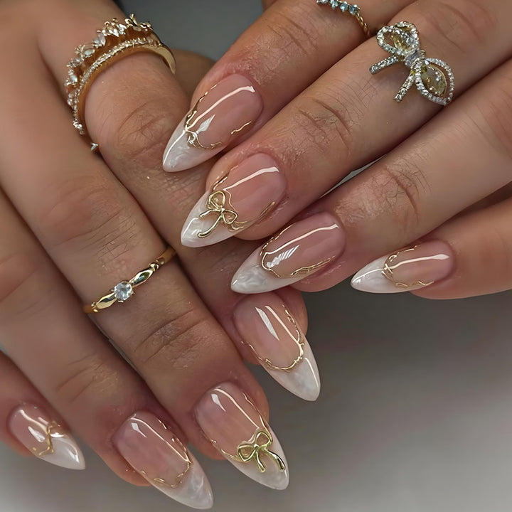 Acrylic nail set with luxurious tips and glamorous accents Kalsten