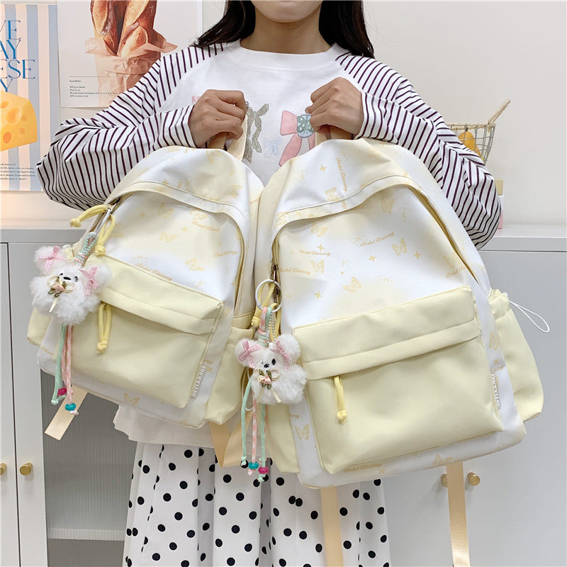 Butterfly Print Backpack Kalsten