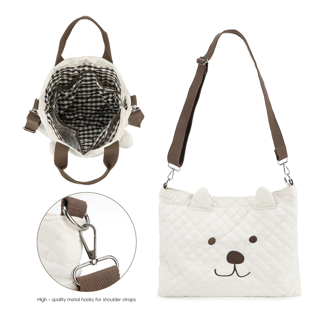 Teddy Bear Motif Tote Bag Kalsten