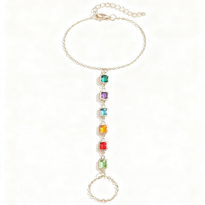 Colorful Gemstone Charm Bracelet Kalsten