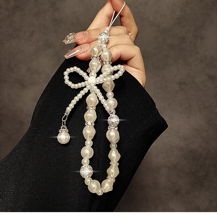 Elegant Pearl Beaded Charm Keychain Kalsten