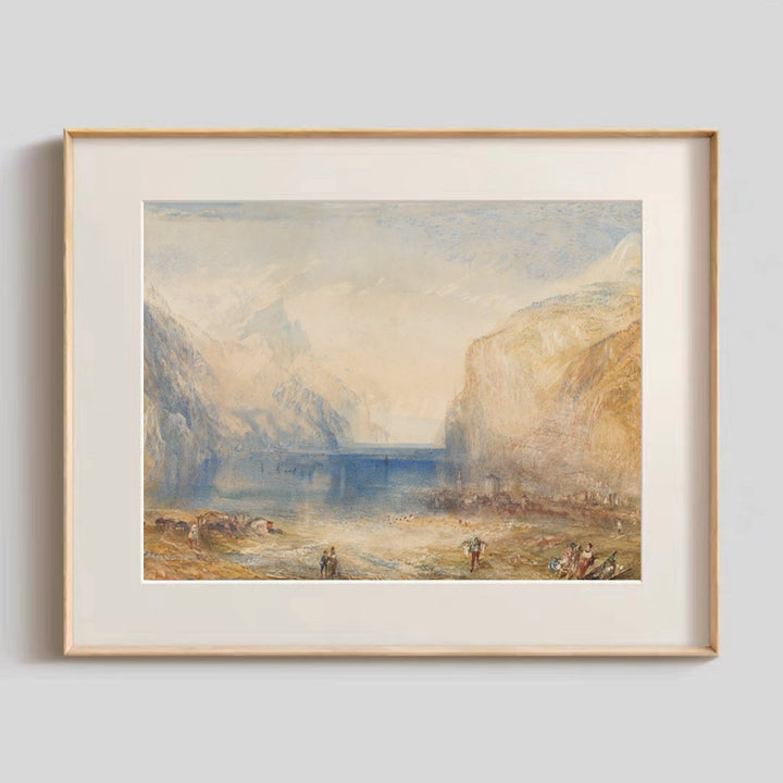 Framed Picturesque Waterfall Artwork