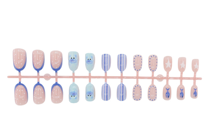 Art nail set with unique maritime motifs Kalsten