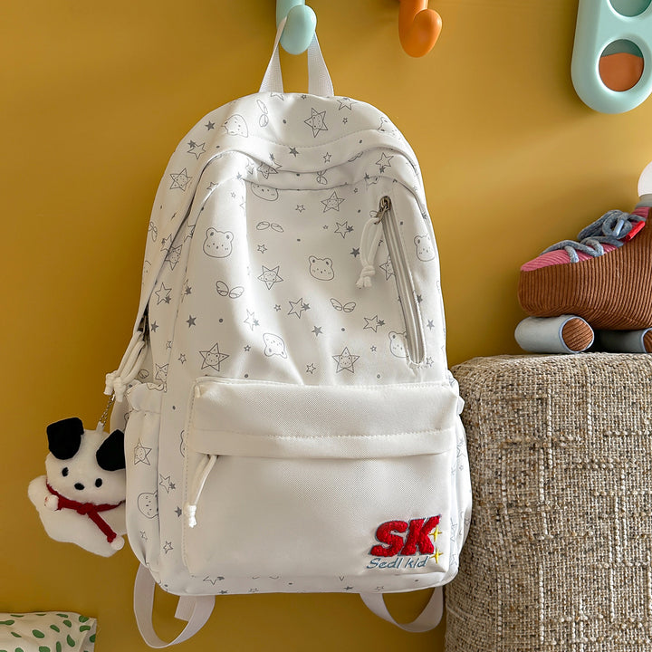 Illustrated Character-Themed Backpack Kalsten