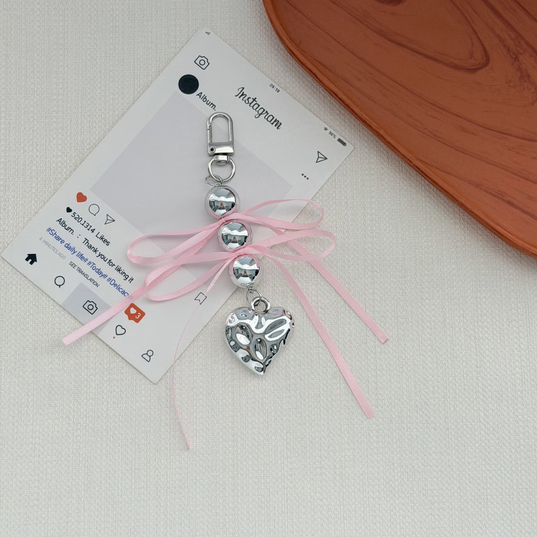 Heart-Embellished Keychain Kalsten