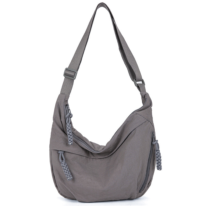 Casual shoulder bag with multifunctional zip pockets Kalsten