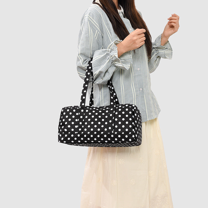 Functional Polka Dot Weekend Duffel Bag