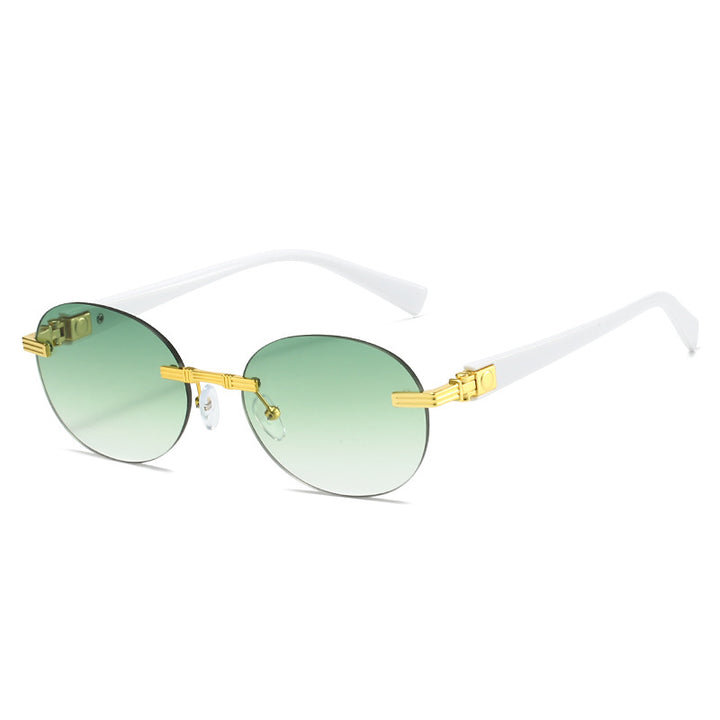 Women's fashionable sunglasses with transparent frame and flexible nose pad Kalsten