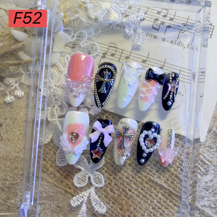 Decorative Press-On Nail Art Set 1790731572