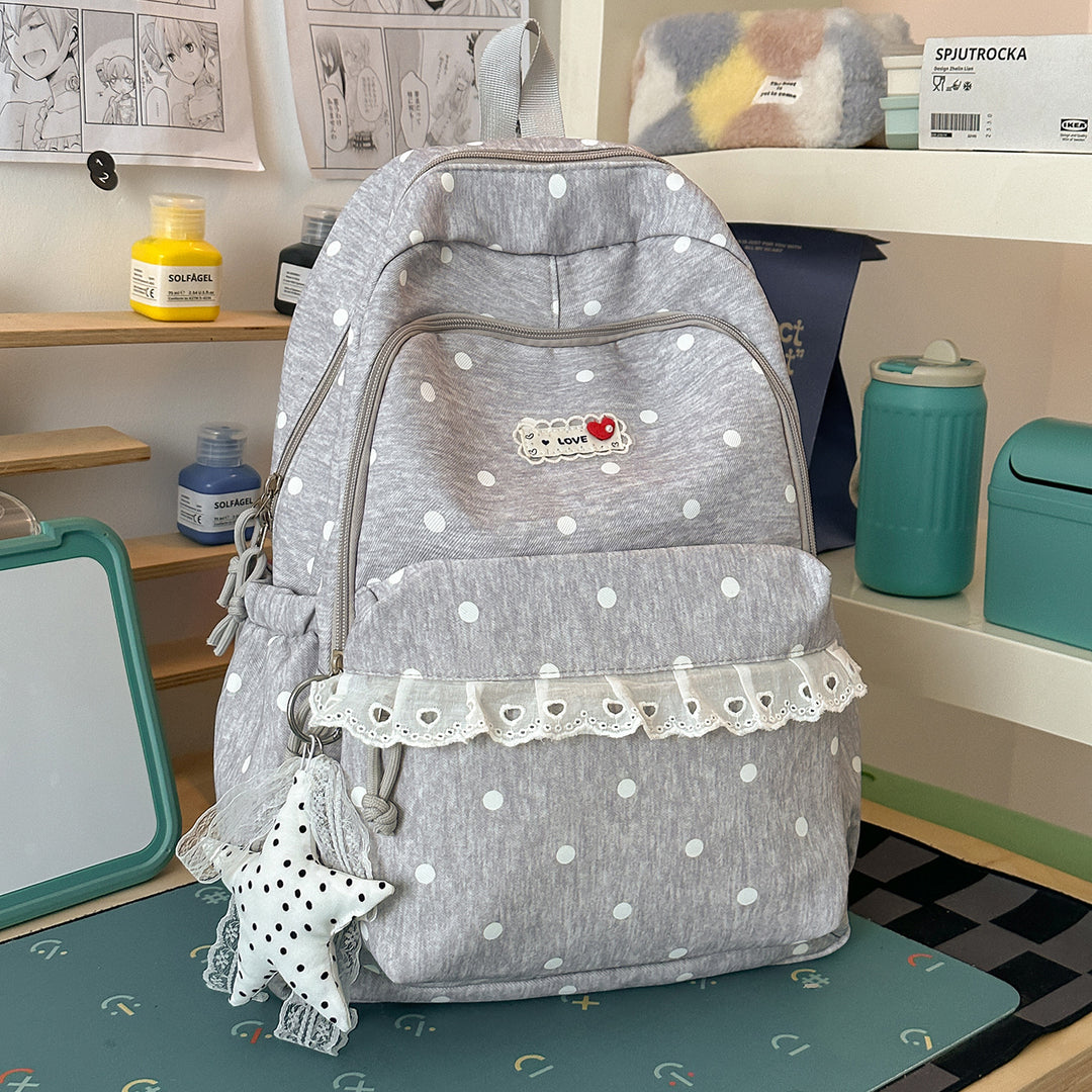 Trendy Star-Print School Backpack Kalsten