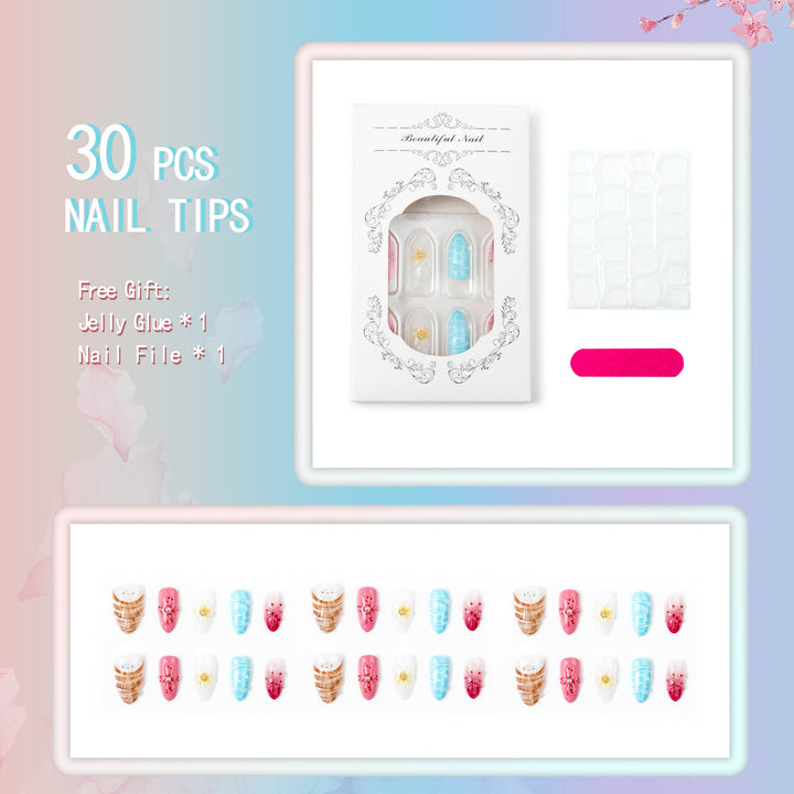 Art nail set in elaborate design Kalsten