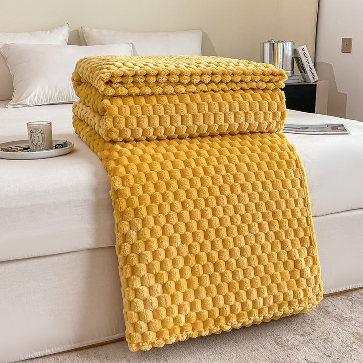Luxurious Textured Throw Blanket Kalsten