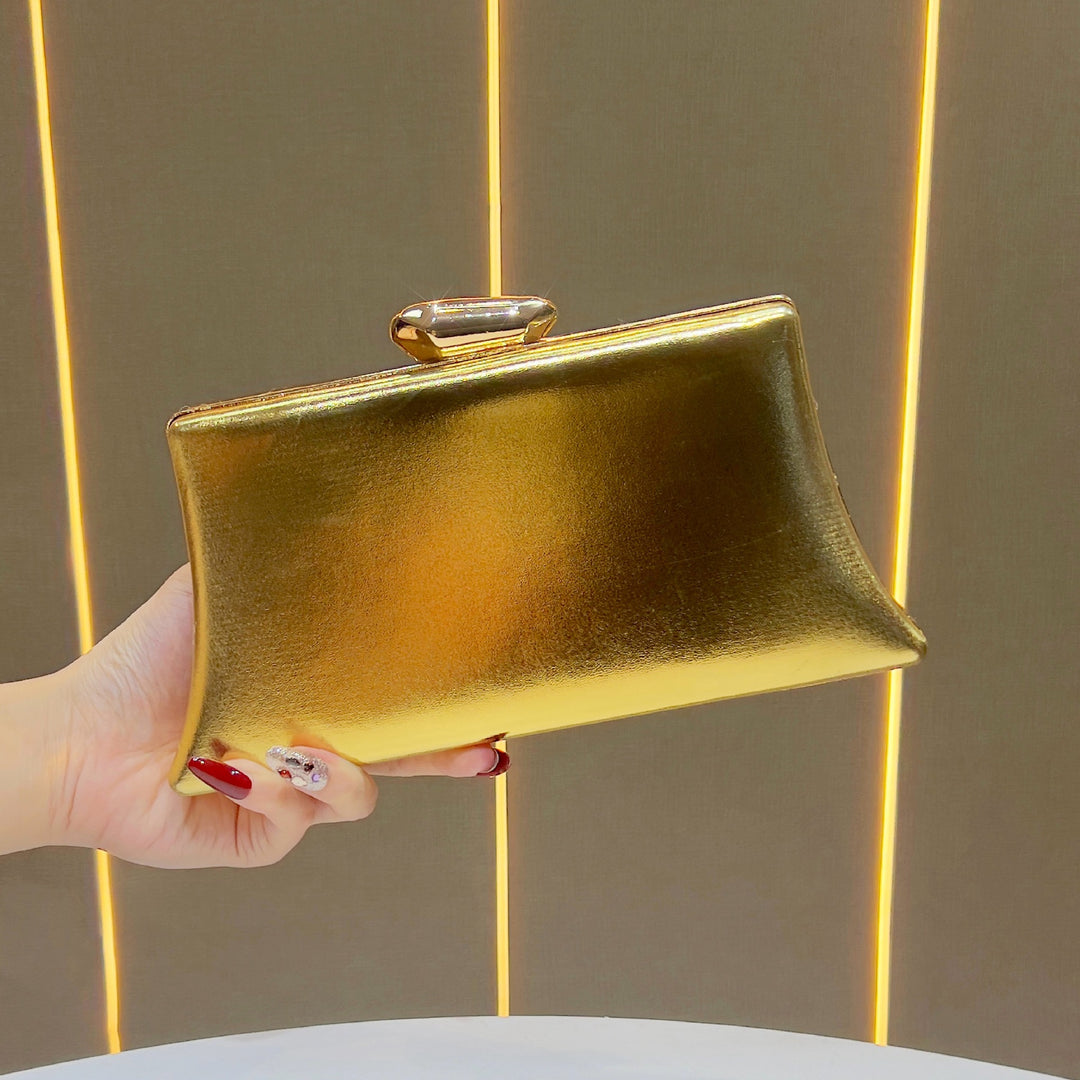 Elegant Metallic Evening Clutch