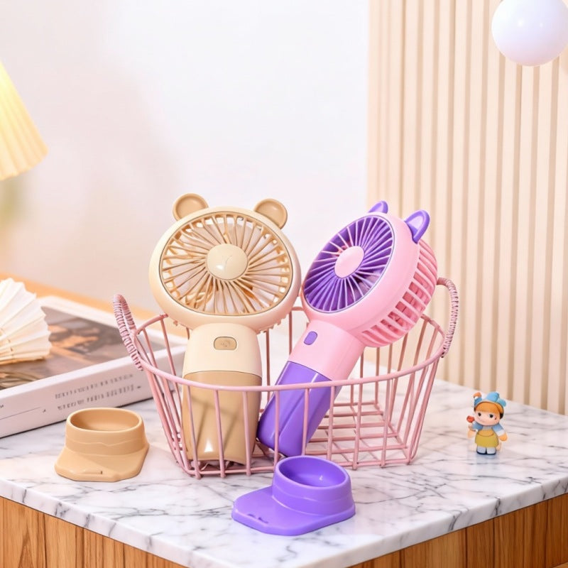 Ladies Portable Handheld Fan with Animal Design Kalsten