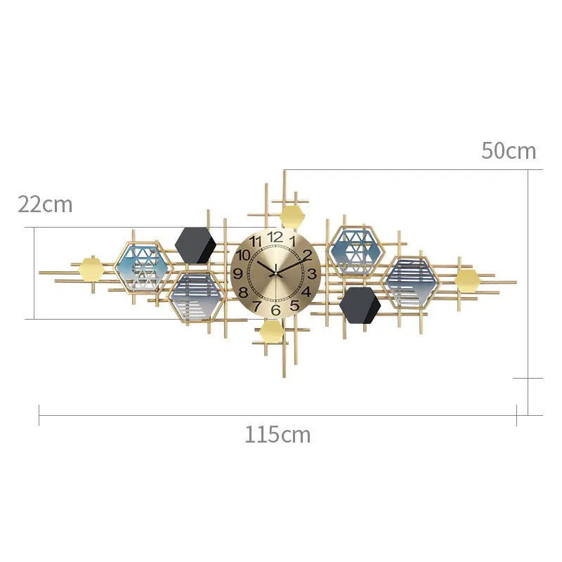 Geometric Wall Clock Kalsten