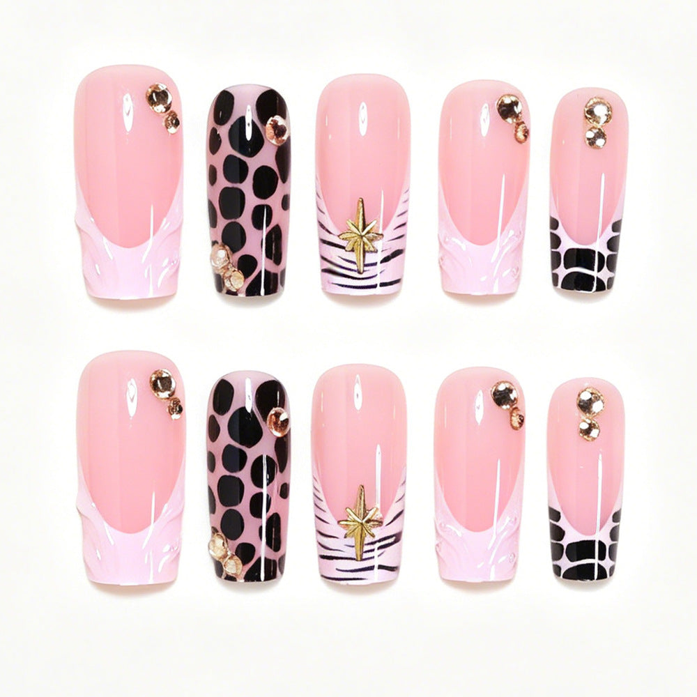 Creative Abstract Press-On Nail Art Set Kalsten