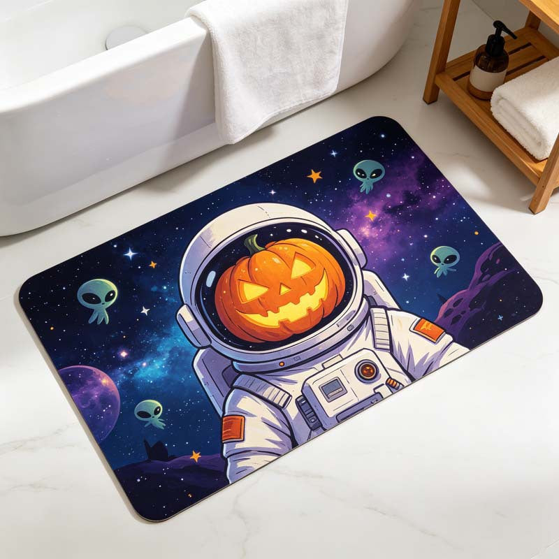 Halloween-Themed Soft Bath Mat for Bathroom