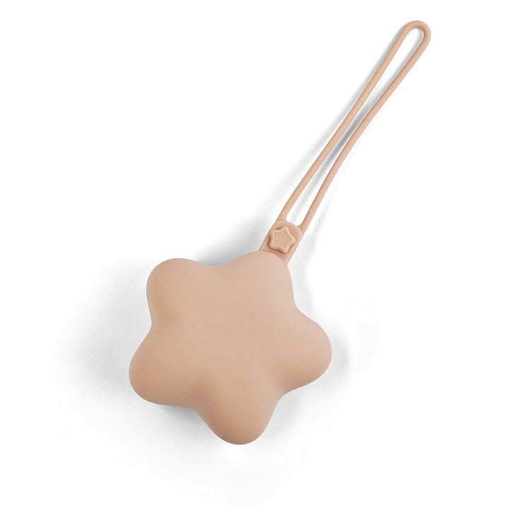 Silicone Star Teether with Safety Strap and Quick‑Release Clip