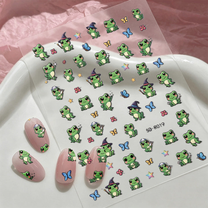 Cute Elephant Nail Art Stickers