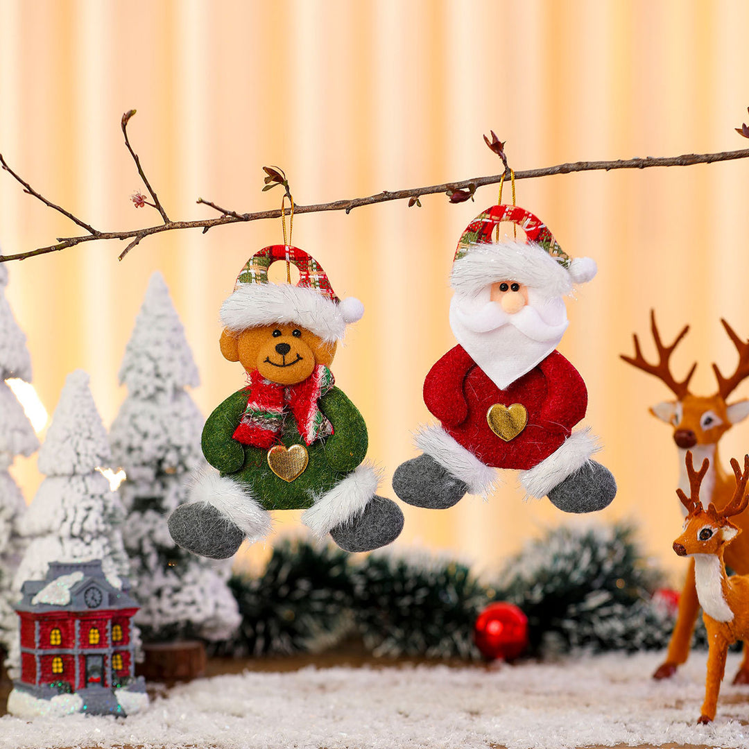 Decorative Plush Santa Ornament Kalsten