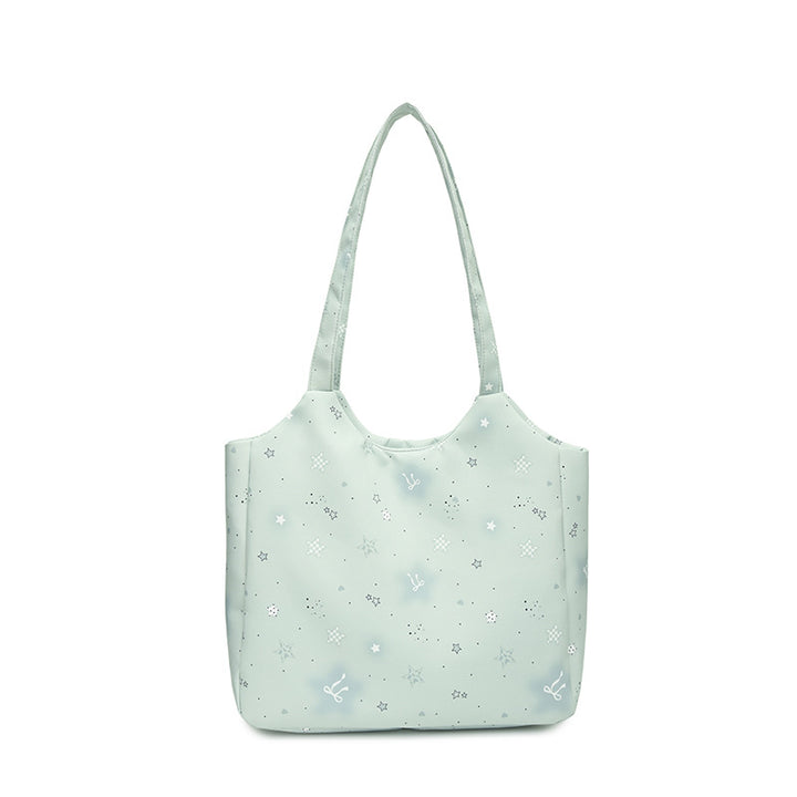 Star-Patterned Reusable Shopping Tote