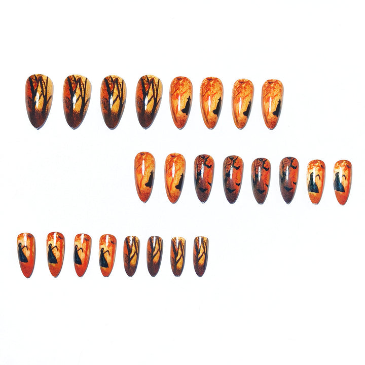 Artificial Nails in Creative Autumn Forest Design Kalsten