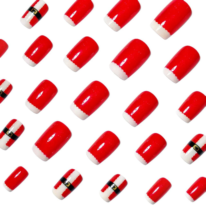 Festive Santa Claus-Themed Nail Art Kalsten