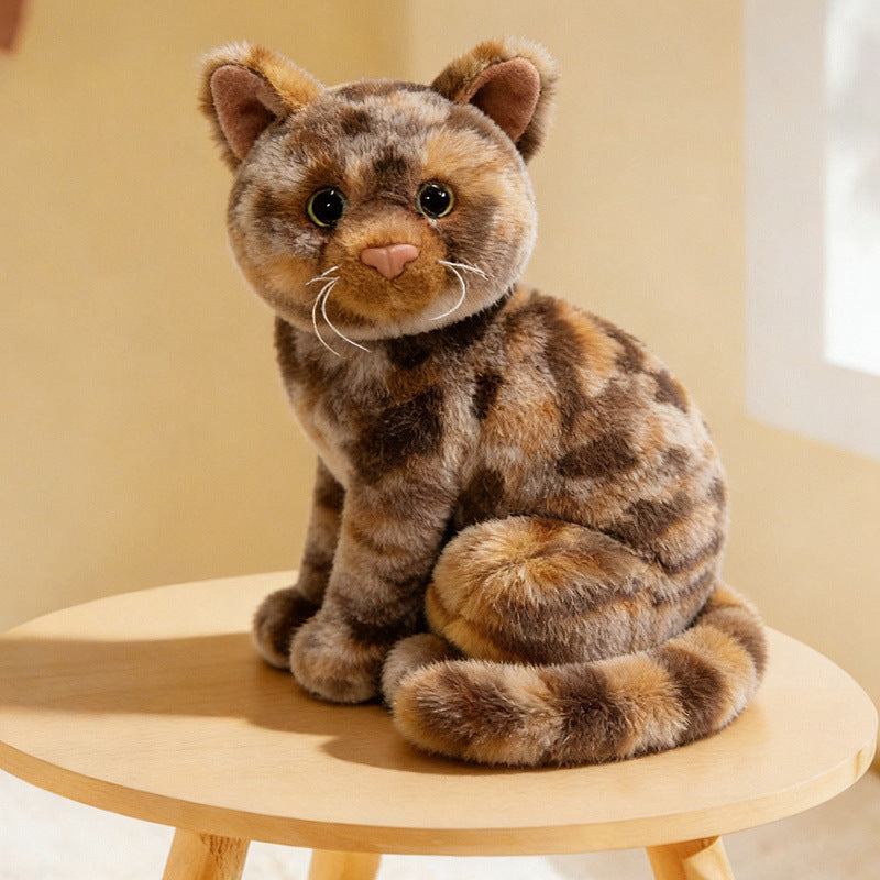 Lifelike Stretching Cat Plush Floor Cuddle Pillow Kalsten