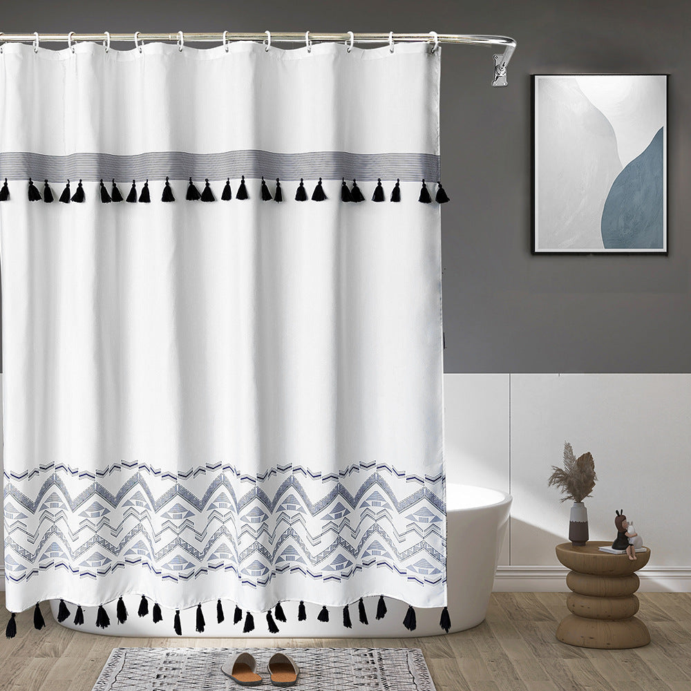 Ethnic Patterned Shower Curtain Kalsten