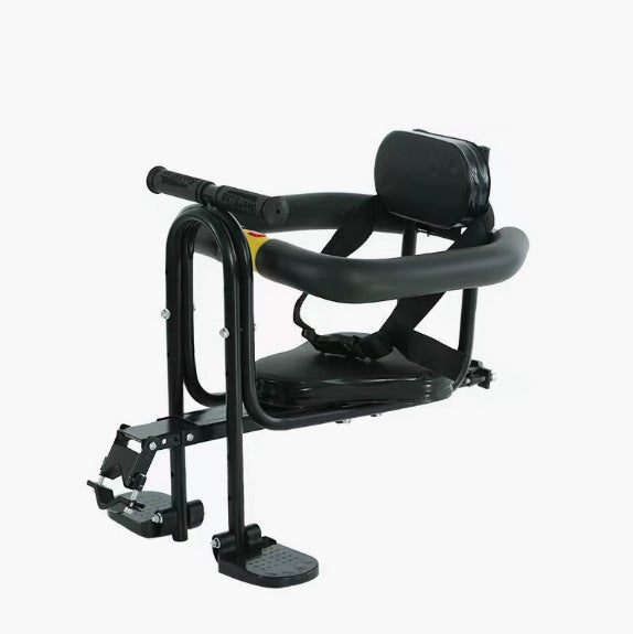 child bike seat with padded safety bar adjustable footrests and supportive reclining backrest Kalsten