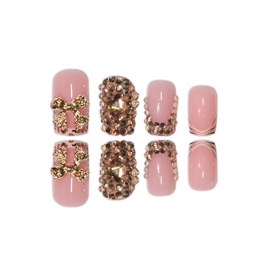 Luxury 3D Gem-Embellished Nail Extensions Kalsten