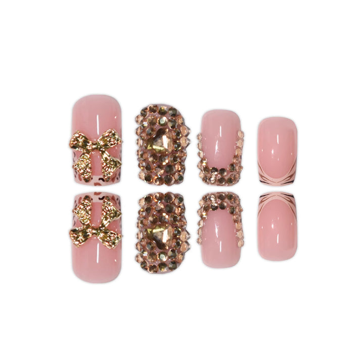 Luxury 3D Gem-Embellished Nail Extensions Kalsten