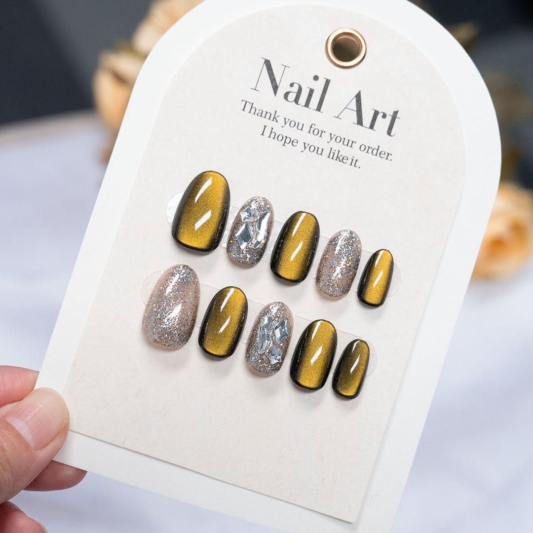 High Shine Press-On Nail Art
