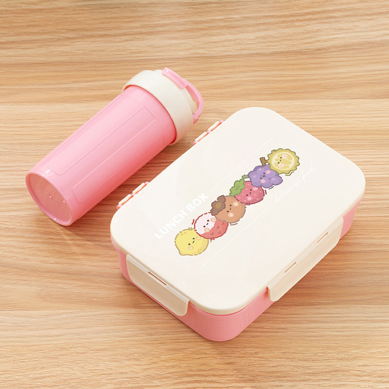 Cute Illustrated Lunch Box Set