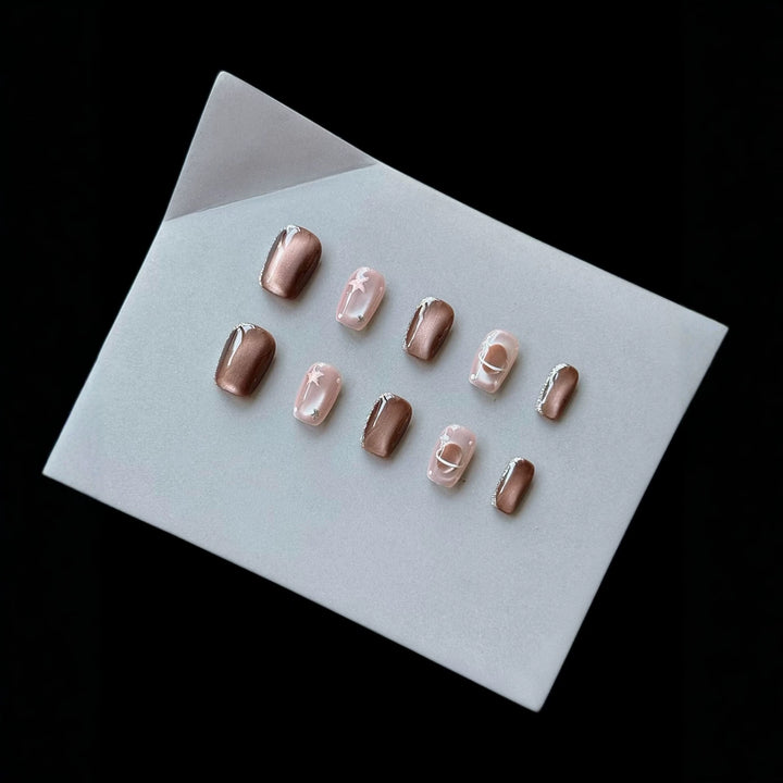 Artistic Gradient Press-On Nails Set