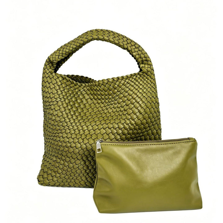 Textured Braided Tote Bag Kalsten