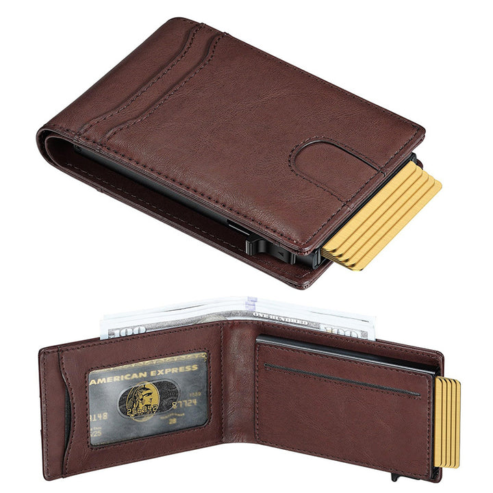 Slim RFID Protection Leather Wallet Kalsten