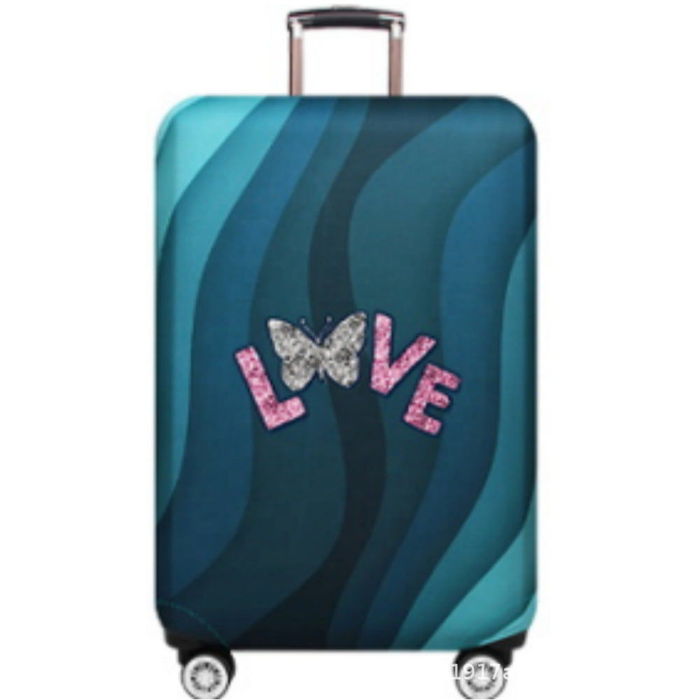 Women's Hard Shell Suitcase with Fashionable Butterfly Design Kalsten