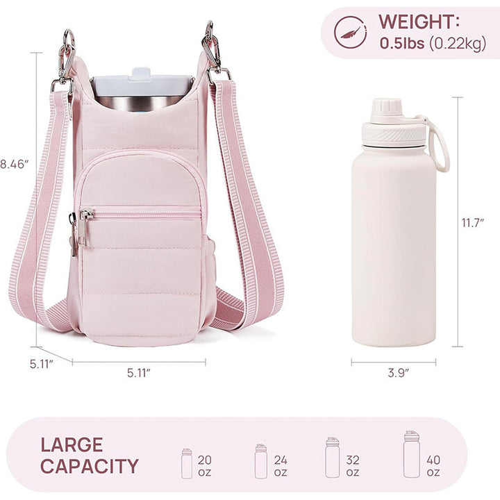Practical shoulder bag with insulated drink holder Kalsten