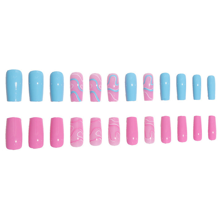 Elegant Artistic Press-On Nail Set Kalsten