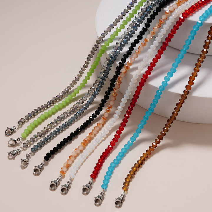 Dual-Strand Gemstone Glasses Chain kalsten