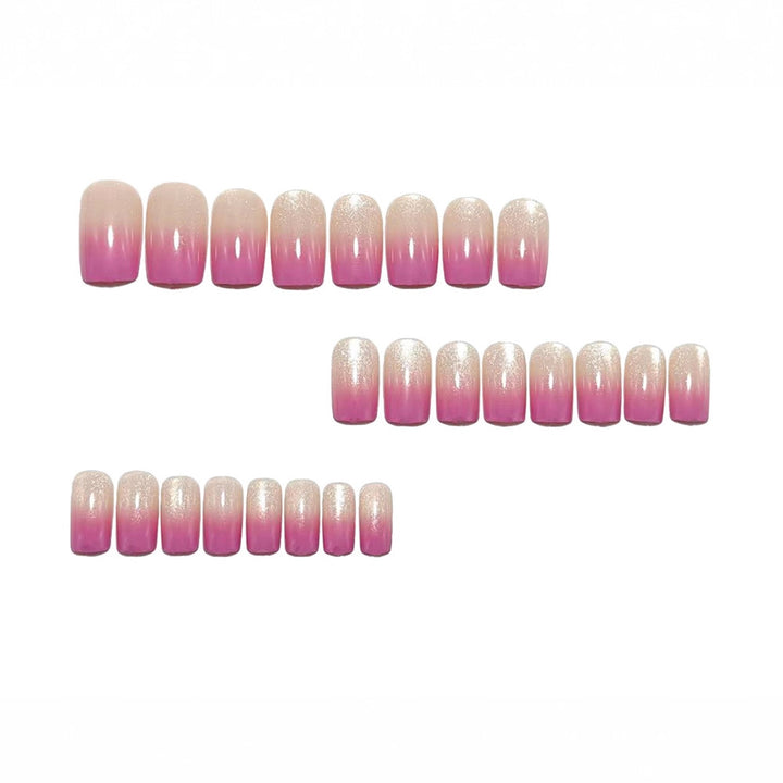 Shiny nail extensions with ombre effect Kalsten