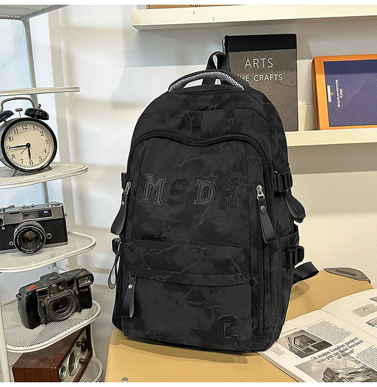 Fashionable Multi-Compartment School Backpack