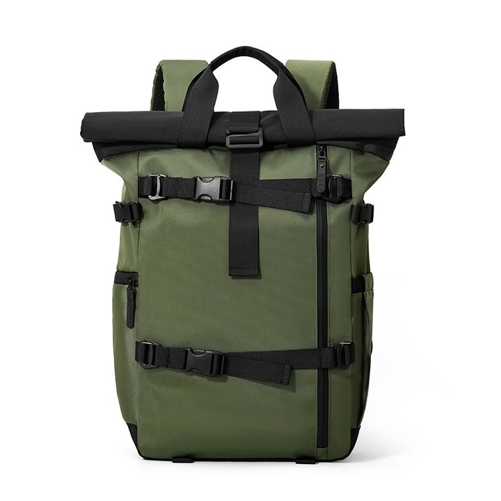 Stylish Roll-Top Adventure Backpack Kalsten