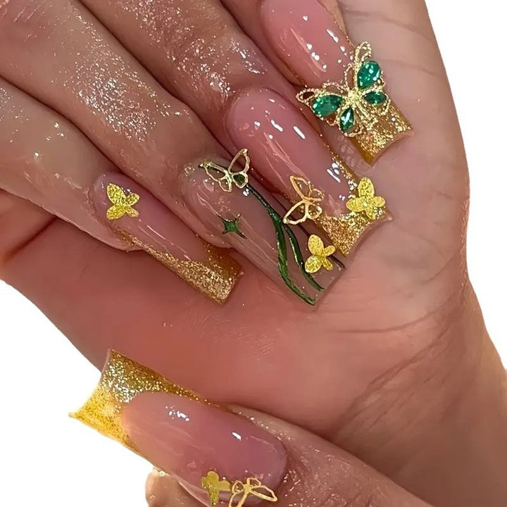 Decorative Butterfly-Themed Nail Enhancements Kalsten