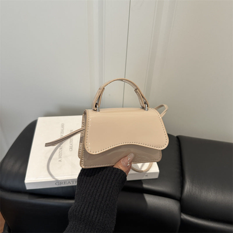 Miniature Crocodile-Textured Handbag