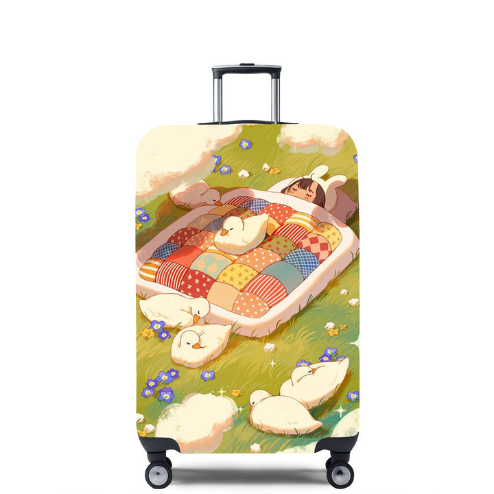 Women's Hard Shell Suitcase with Unique Illustrative Design Kalsten
